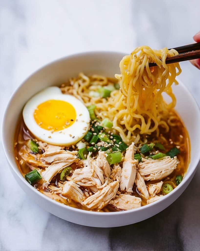 Instant Pot Ramen with Chicken and Bok Choy Recipe