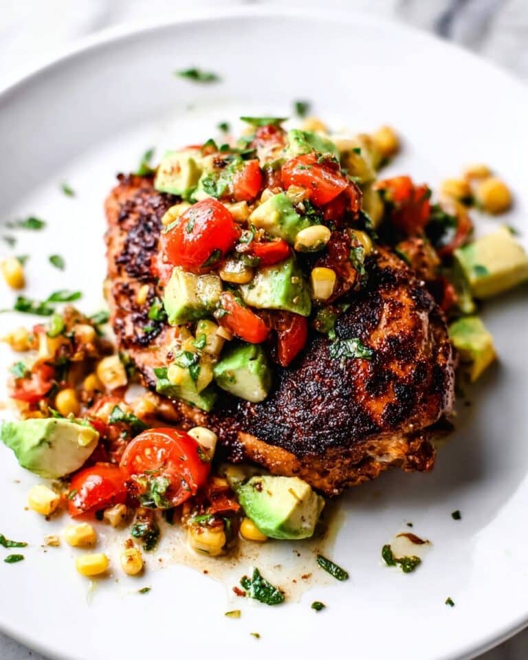 Fiesta Lime Chicken with Avocado Salsa Recipe