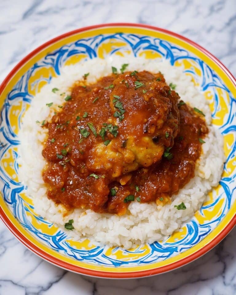 Pollo en Salsa: Chicken Thighs in a savory Chorizo and Tomato Sauce Recipe