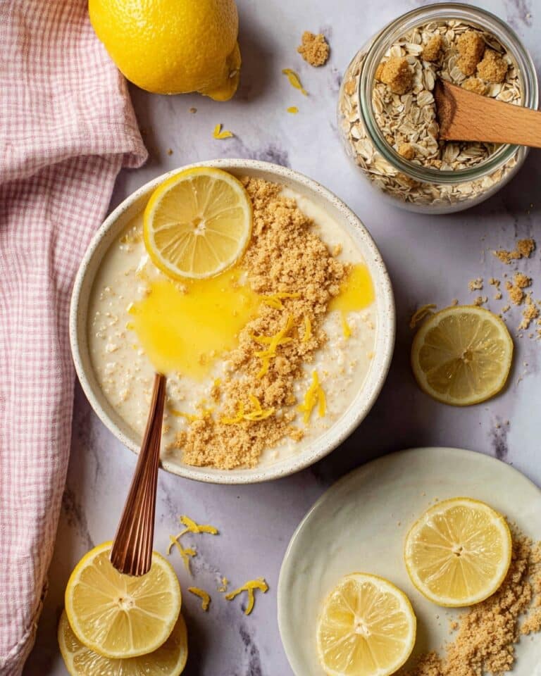 Lemon Cheesecake Overnight Oats Recipe