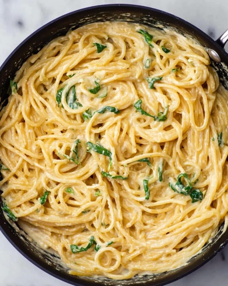 Creamy Lemon Pasta with Coconut Milk and Vegan Parmesan Recipe