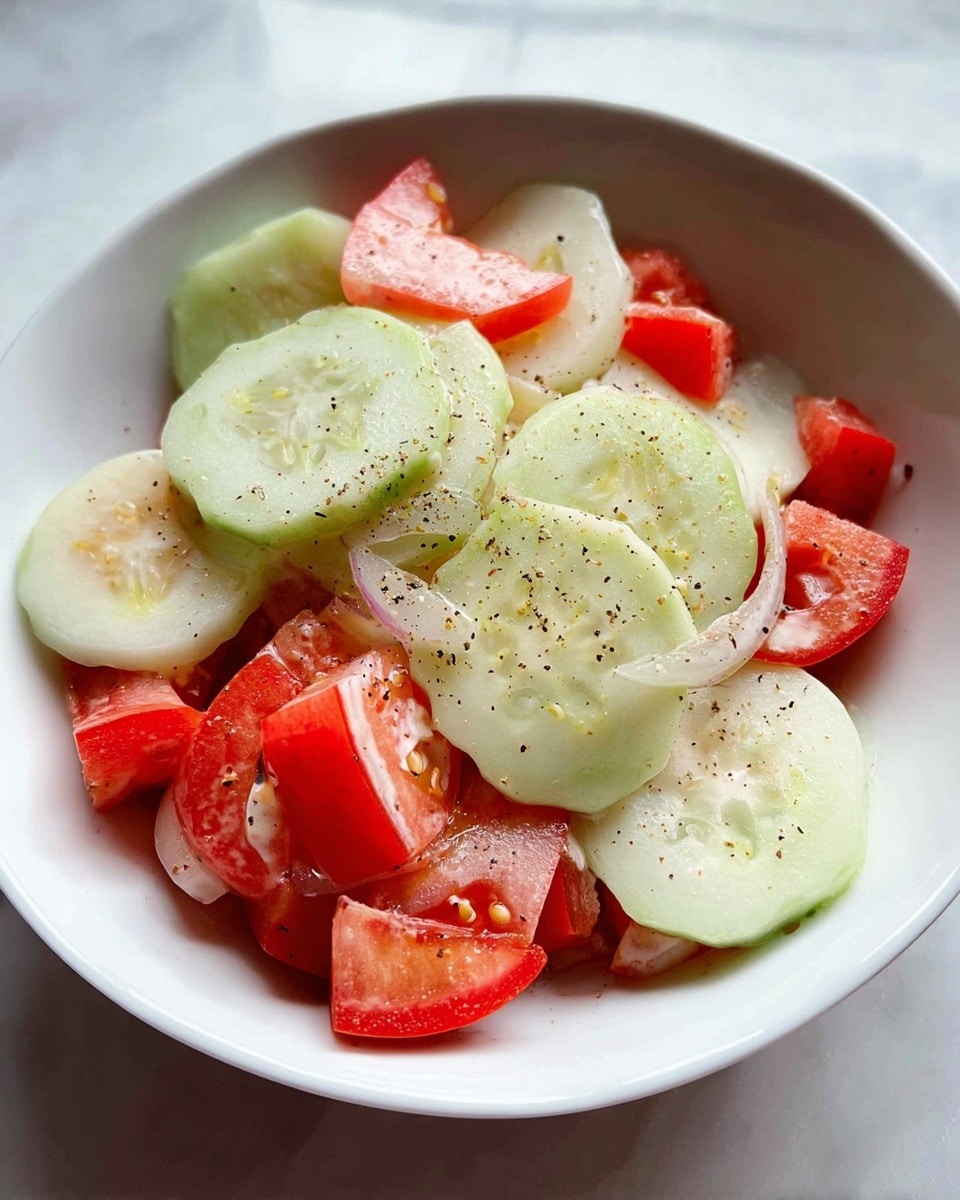 Mom’s Cucumber Tomato Salad Recipe