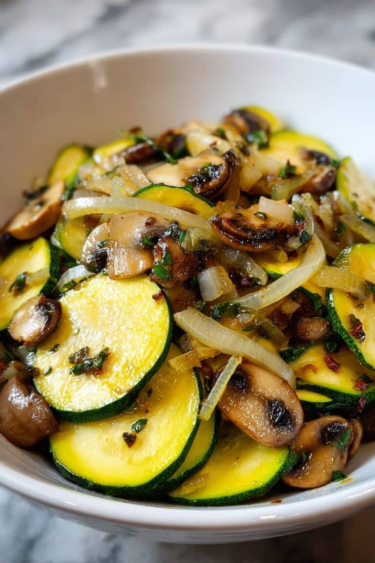 Sauteed Zucchini, Mushrooms, and Onions Recipe